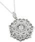 ფოტო #2 პროდუქტის Diamond Filigree 18" Pendant Necklace (1/3 ct. t.w.) in 10k White Gold