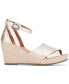 ფოტო #5 პროდუქტის Women's Charli Ankle-Strap Espadrille Wedge Sandals