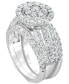 Фото #1 товара Diamond Halo Cluster Three Piece Bridal Set (2 ct. t.w.) in 14k White Gold