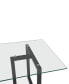 Фото #9 товара Emila 78" Rectangle Glass Mix and Match Dining Table, Created for Macy's