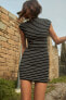 Short stretch knit dress