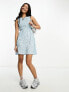 Фото #1 товара Daisy Street smock mini dress in blue ditsy