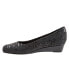 Фото #8 товара Trotters Lauren T1110-013 Womens Black Narrow Leather Loafer Flats Shoes