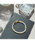 ფოტო #2 პროდუქტის 18K Gold Plated Freshwater Pearls with Smiley Face - HaHa Bracelet 7" For Women