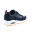 Фото #8 товара Skechers Uno Stacre 52468 Mens Blue Leather Lace Up Lifestyle Sneakers Shoes