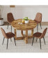 Circular Dining Table Set with 4 Chairs