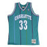 Mens Mitchell & Ness NBA SWINGMAN ROAD JERSEY - HORNETS 92 ALONZO MOURNING