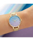 ფოტო #3 პროდუქტის Women's Under The Sea Gold-Tone Stainless Steel Mesh Bracelet Watch 34mm