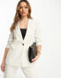 Фото #2 товара Vila tailored straight fit blazer co-ord in cream