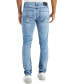 Фото #4 товара Men's Light Wash Skinny Ripped Jeans, Created for Macy's