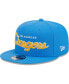 Фото #2 товара Men's Powder Blue Los Angeles Chargers Main Script 9FIFTY Snapback Hat