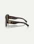 Фото #2 товара Versace rectangle sunglasses in tortoise with brown lens in dark brown