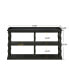 Elegant 3-Tier Console Table with Ample Storage and Artistic Design