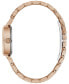 ფოტო #2 პროდუქტის Gc Flair Women's Swiss Rose Gold-Tone Stainless Steel Bracelet Watch 28mm