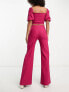 Vesper trouser co-ord in raspberry