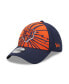 Фото #1 товара Men's Orange, Navy Chicago Bears Shattered 39THIRTY Flex Hat