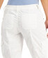 Plus Cargo Capri Pants, Created for Macy's Белый, 24W - фото #6