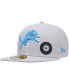 ფოტო #1 პროდუქტის Men's Gray Detroit Lions City Describe 59FIFTY Fitted Hat