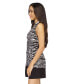 Фото #16 товара Women's Zebra-Print Button-Front Sleeveless Top