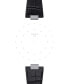 ფოტო #3 პროდუქტის Official PRX Interchangeable Black Leather Watch Strap