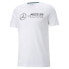 Фото #1 товара Puma Mapf1 Logo Crew Neck Short Sleeve T-Shirt Mens White Casual Tops 53491703