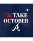 Фото #4 товара Men's Navy Atlanta Braves 2023 Postseason Locker Room T-shirt