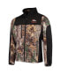 Men's Realtree Camo and Black Denver Broncos Circle Hunter Softshell Full-Zip Jacket