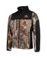 Men's Realtree Camo and Black Denver Broncos Circle Hunter Softshell Full-Zip Jacket Realtree Camo, Black, Средний - фото #3