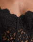 Фото #6 товара Bardot Olina lace corset midi dress in black
