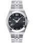 ფოტო #1 პროდუქტის Salvatore Men's Swiss Diamond (1/20 ct. t.w.) Stainless Steel Bracelet Watch 40mm