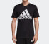 adidas 经典三条杠Logo印花短袖T恤 男款 黑色 送男生 / Футболка Adidas LogoT Модель DT9933