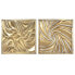 Фото #1 товара Настенный декор Home ESPRIT Позолоченный 94,5 x 4,5 x 94,5 cm (2 штук)