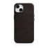 Фото #1 товара Чехол для iPhone 14 Plus ICARER из натуральной кожи Oil Wax Premium Leather Case дарк-браун