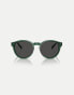 Фото #1 товара Ralph Lauren Ph4192 round sunglasses with grey lens in shiny transparent green