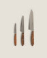 Set of steel knives