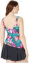 Фото #2 товара Maxine Of Hollywood Women's 236951 Shirred Front Leg One Piece Swimsuit Size 16