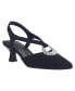 ფოტო #1 პროდუქტის Women's Earldine Ornamented Stretch Kitten Heel Pumps