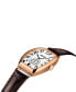 ფოტო #7 პროდუქტის Unisex Swiss Automatic Heritage Porto Brown Leather Strap Watch 42mm