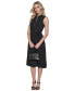 ფოტო #6 პროდუქტის Women's Belted Pleated Midi Dress