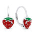 Charming silver earrings Strawberries EA436W
