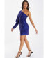 Фото #3 товара Women's One-Shoulder Sequin Bodycon Dress