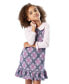 ფოტო #8 პროდუქტის Toddler & Little Girls Argyle Print Jumper Dress