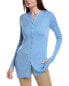 Фото #1 товара Lafayette 148 New York Ribbed Button Front Silk-Sweater Women's Xs