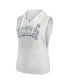 ფოტო #3 პროდუქტის Women's Ash New York Yankees Lounge Script Sleeveless Pullover Hoodie