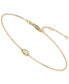 ფოტო #2 პროდუქტის Diamond Honeycomb Solitaire Chain Bracelet (1/5 ct. t.w.) in 14k White or Yellow Gold