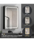 Фото #3 товара 40x30 Inch LED Bathroom Medicine Cabinet Surface Mount Double Door Lighted Medicine Cabinet