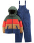 Kid 2-Piece Striped Snowsuit 7