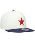 Фото #3 товара Men's White Detroit Stars Cooperstown Collection Turn Back The Clock 59FIFTY Fitted Hat
