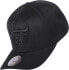 Mitchell & Ness EU889 Chicago Bulls Snapback Hat, Black
