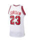 Фото #4 товара Men's Michael Jordan White Chicago Bulls 1984-85 Hardwood Classics Rookie Authentic Jersey